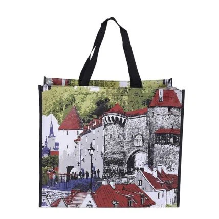Bolsa de compras laminada ecológica RPET